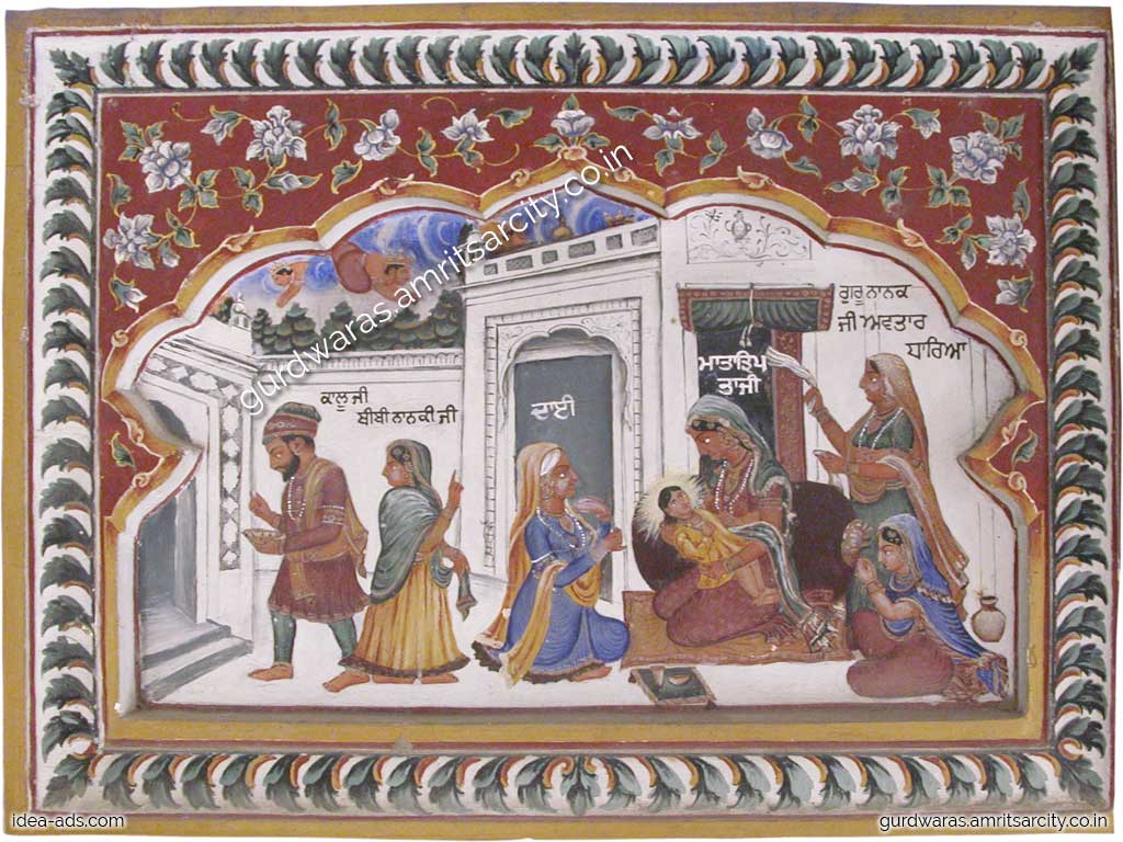 Frescoes Paintings Darbar Sahib Amritsar