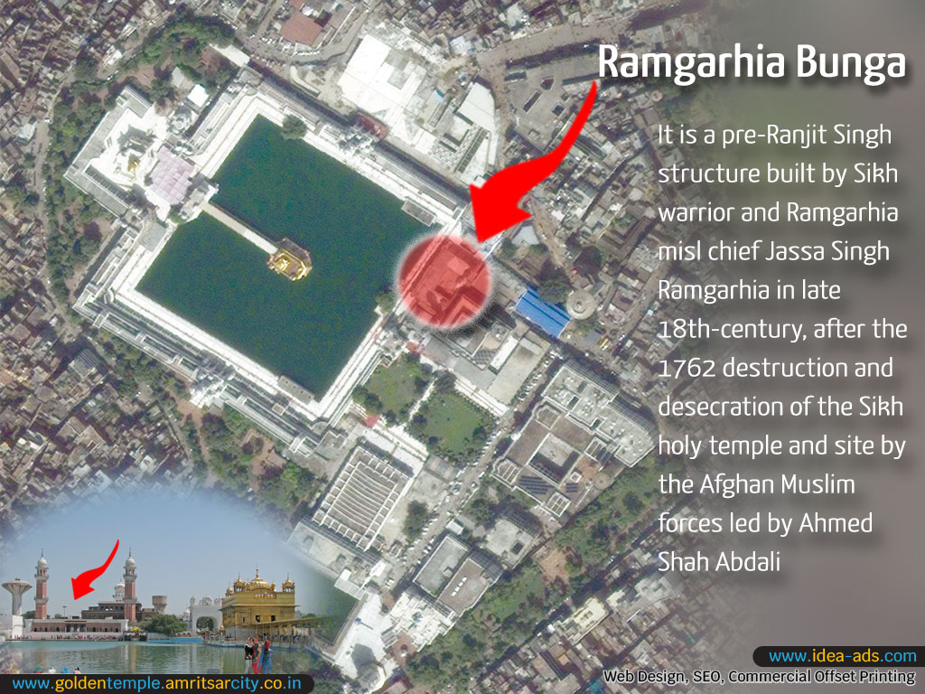 pinpoint location of Ramgarhia Bunga Golden Temple Amritsar